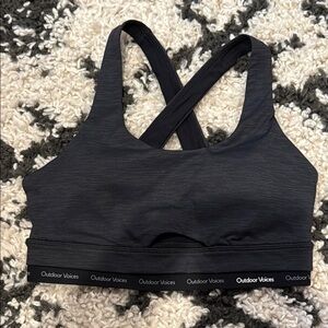 Outdoor Voices Charcoal Sports Bra XS (try on)